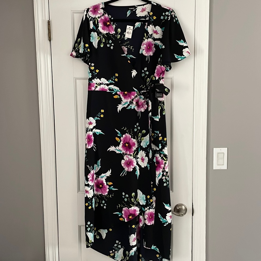 Express Women’s Floral Wrap Dress
